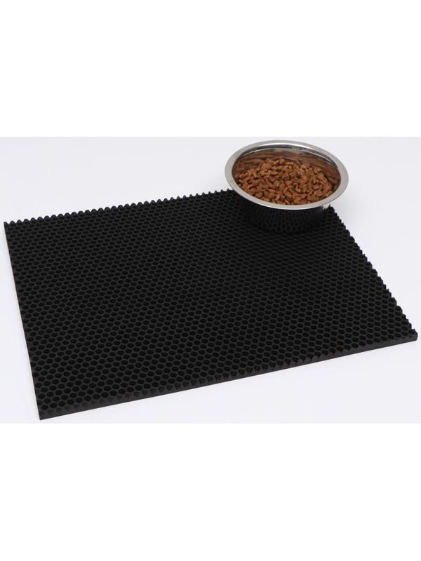 Коврик для животных EVA, ячеиистый, 35 х 45 см, черный