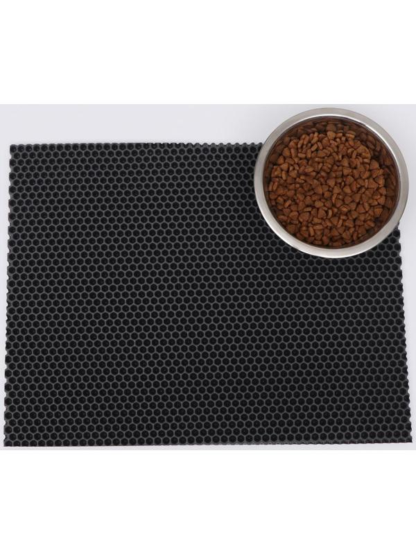 Коврик для животных EVA, ячеиистый, 35 х 45 см, серый