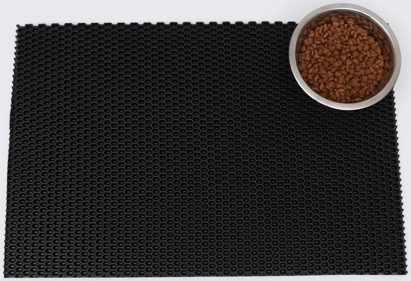 Коврик для животных EVA, ячеиистый, 40 х 60 см, черный