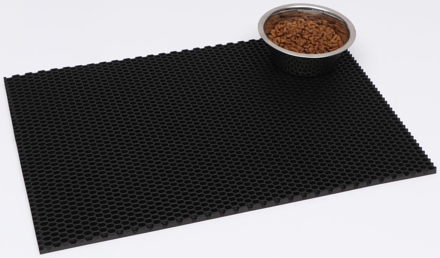 Коврик для животных EVA, ячеиистый, 40 х 60 см, черный