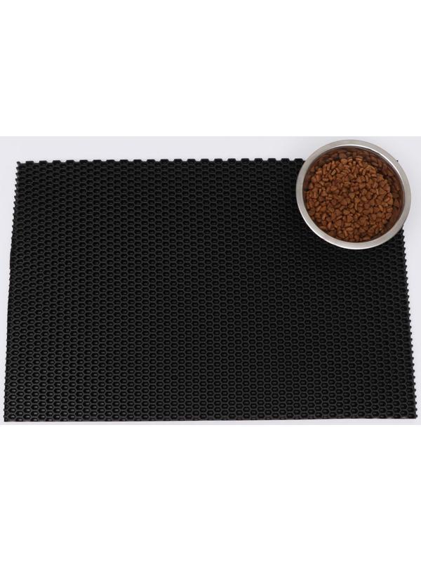 Коврик для животных EVA, ячеиистый, 40 х 60 см, черный