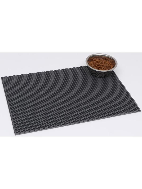 Коврик для животных EVA, ячеиистый, 40 х 60 см, серый