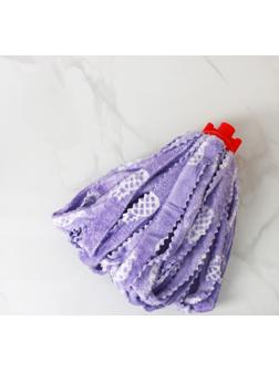 Насадка для швабры ленточная Доляна «Широкие петли», микрофибра 200 гр, цвет МИКС