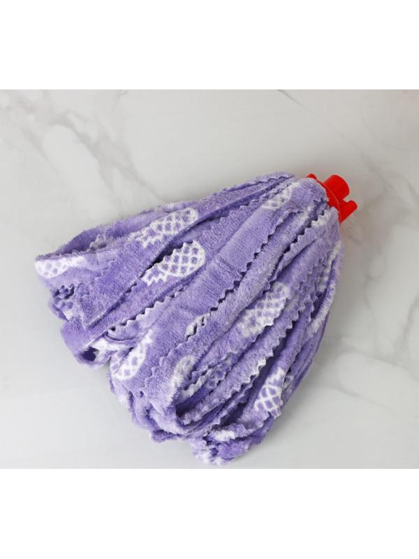 Насадка для швабры ленточная Доляна «Широкие петли», микрофибра 200 гр, цвет МИКС