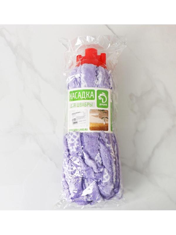 Насадка для швабры ленточная Доляна «Широкие петли», микрофибра 200 гр, цвет МИКС