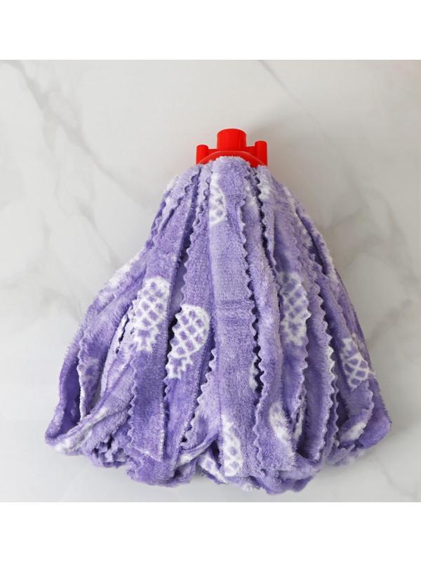 Насадка для швабры ленточная Доляна «Широкие петли», микрофибра 200 гр, цвет МИКС