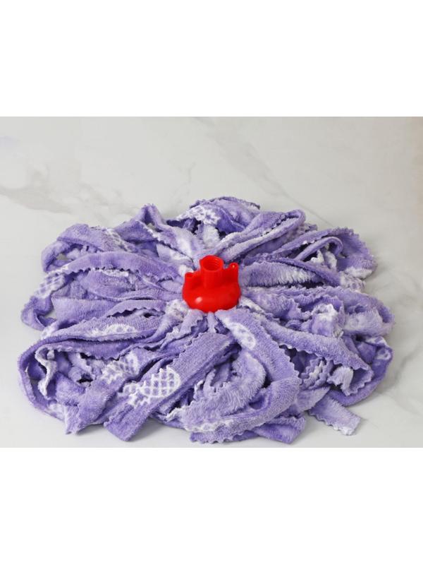 Насадка для швабры ленточная Доляна «Широкие петли», микрофибра 200 гр, цвет МИКС