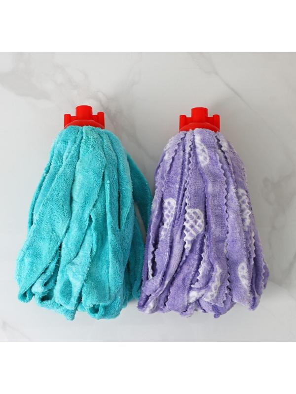 Насадка для швабры ленточная Доляна «Широкие петли», микрофибра 200 гр, цвет МИКС