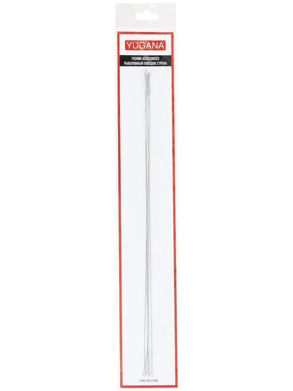 Поводок струна YUGANA, 5 шт в упак., 0.27 мм - 6 кг, 25 см