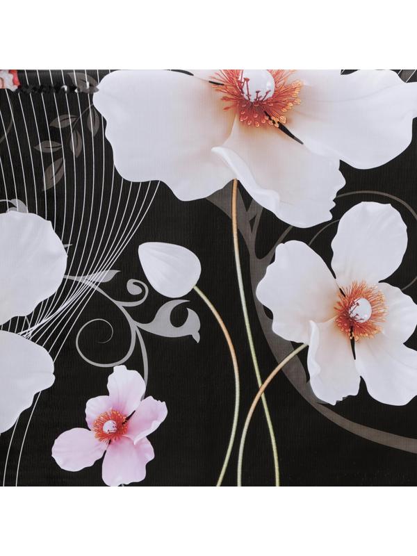 Клеёнка столовая на тканевой основе «Мелодия цветов», ширина 137 см, рулон 20 м