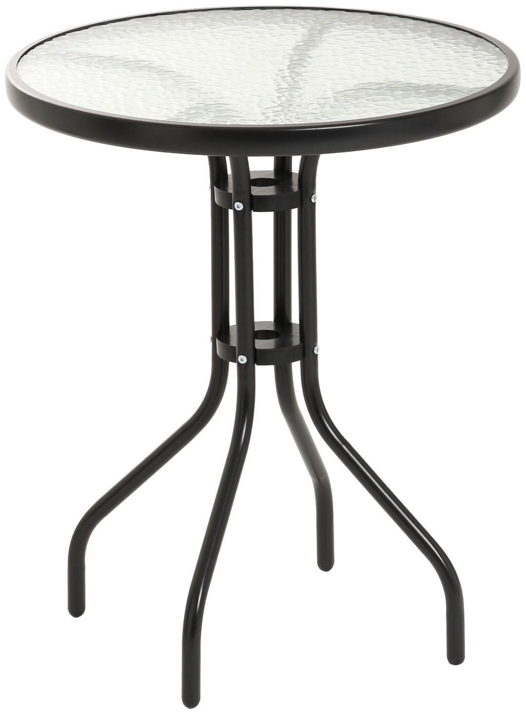 Набор садовой мебели (стол, 2 кресла), коричневый