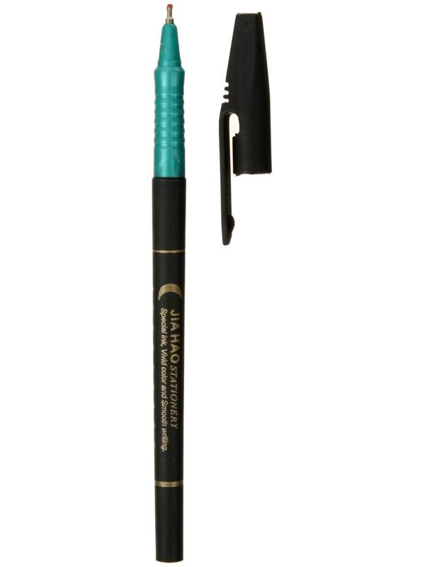 Ручка шариковая 0,7 мм стержень синий, корпус чёрный, держатель МИКС (штрихкод на штуке)