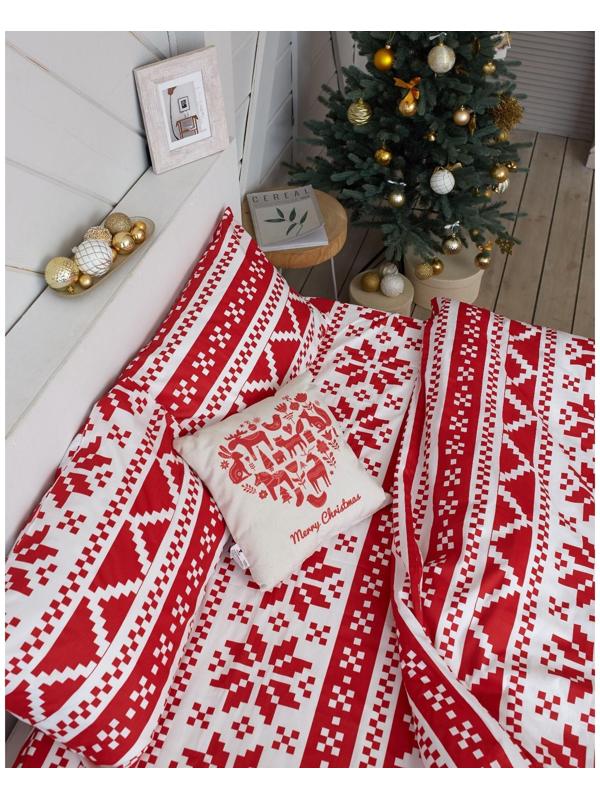 Постельное белье LoveLife 1,5сп Christmas ornament 143*215см,150*225см,50*70см-2шт