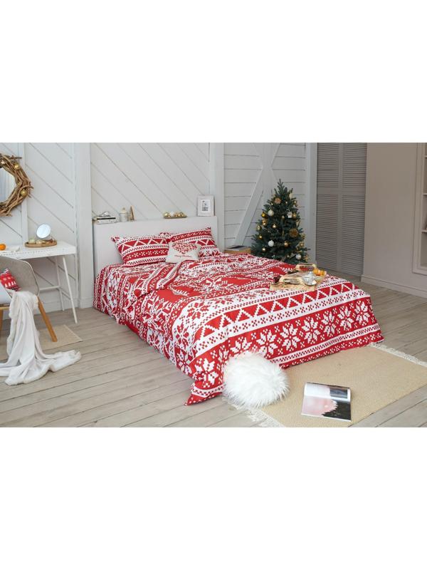 Постельное белье LoveLife 1,5сп Christmas ornament 143*215см,150*225см,50*70см-2шт