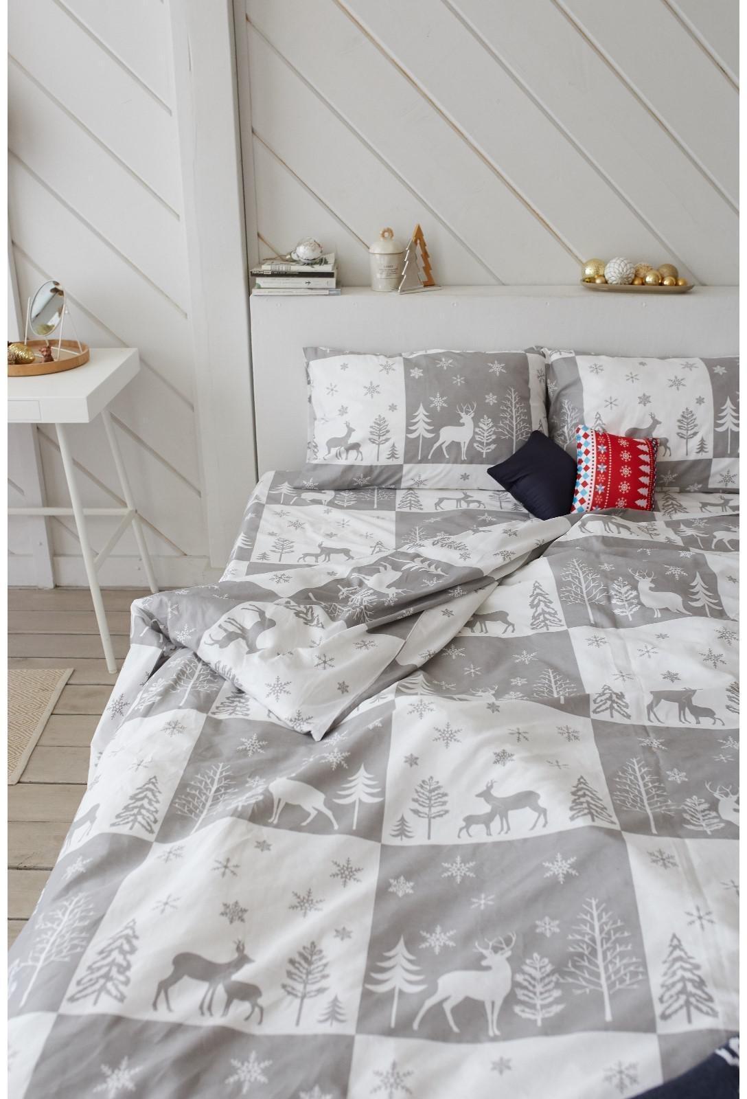 Постельное белье LoveLife евро New year forest 200*217см,240*225см,50*70см-2шт