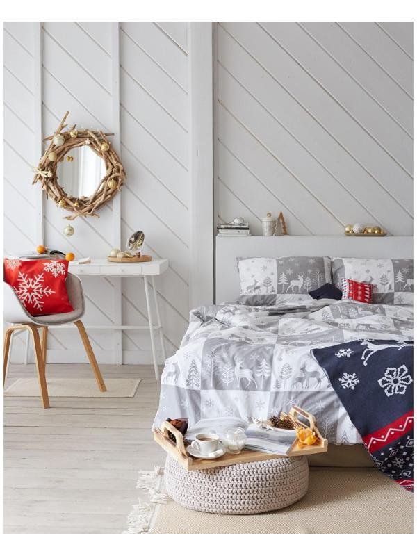 Постельное белье LoveLife евро New year forest 200*217см,240*225см,50*70см-2шт