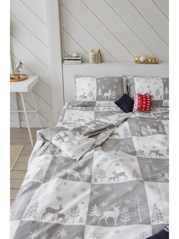 Постельное белье LoveLife евро New year forest 200*217см,240*225см,50*70см-2шт