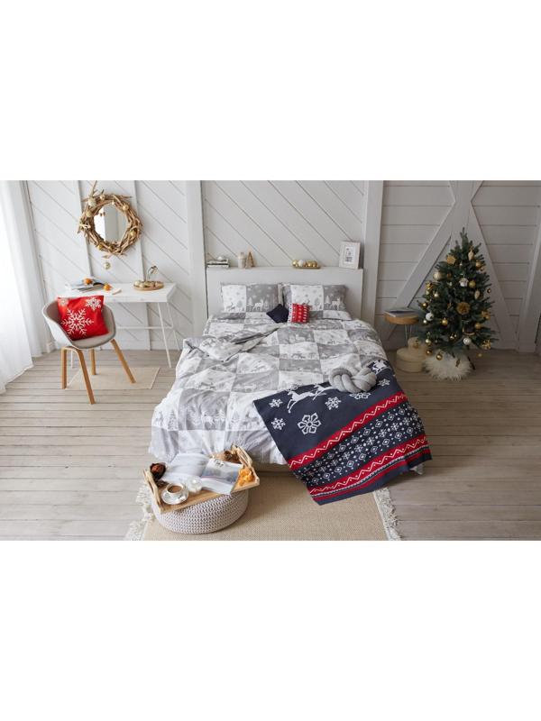 Постельное белье LoveLife евро New year forest 200*217см,240*225см,50*70см-2шт