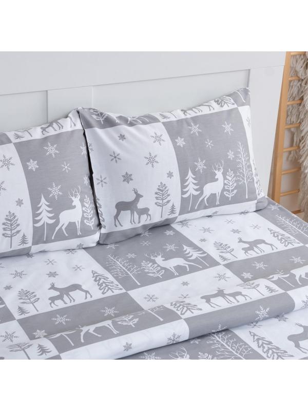 Постельное белье LoveLife евро New year forest 200*217см,240*225см,50*70см-2шт