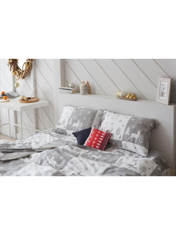 Постельное белье LoveLife евро New year forest 200*217см,240*225см,50*70см-2шт