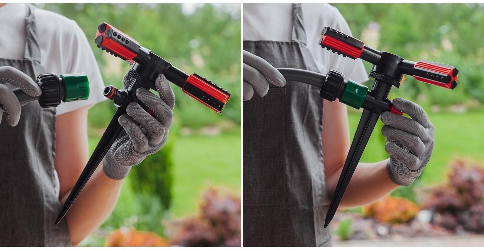 Распылитель 3-лепестковый, под коннектор, на пике, пластик, TRIO