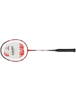 Ракетка бадминтона TORRES Court3, для начинающих, стальной стержень, алюминиевый обод, со струнами