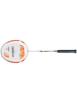 Ракетка бадминтона TORRES Hybrid2, для начинающих, стальной стержень, алюминиевый обод, со струнами