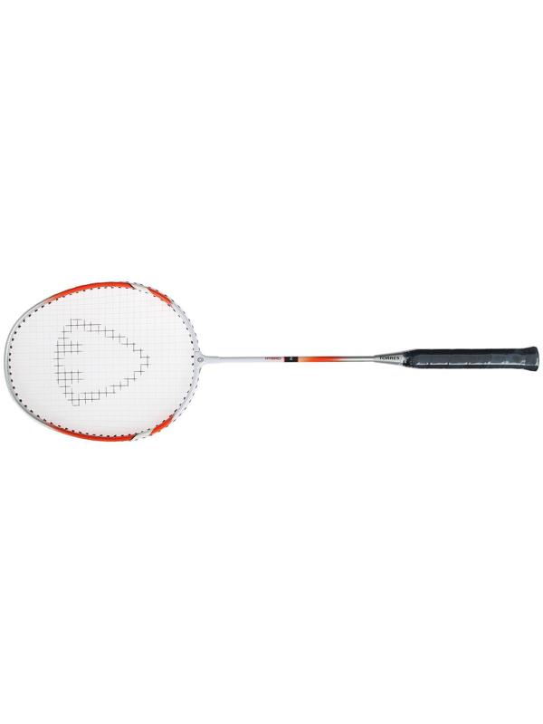Ракетка бадминтона TORRES Hybrid2, для начинающих, стальной стержень, алюминиевый обод, со струнами