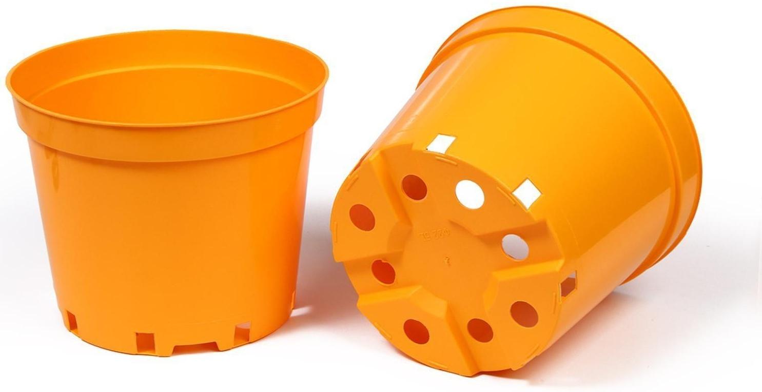 Горшок для рассады, 5 л, 23 × 23 × 18 см, оранжевый, Greengo