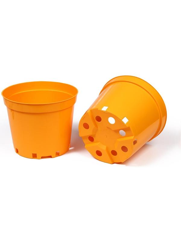 Горшок для рассады, 5 л, 23 × 23 × 18 см, оранжевый, Greengo