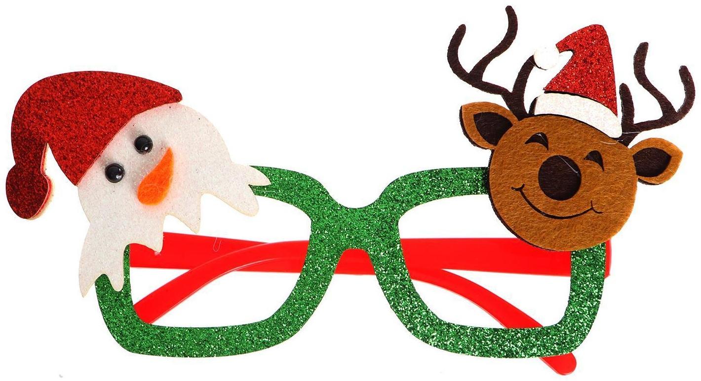 Карнавальные очки «Новый год», виды МИКС