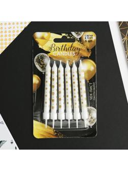 Свечи в торт Birthday candle, 6 шт