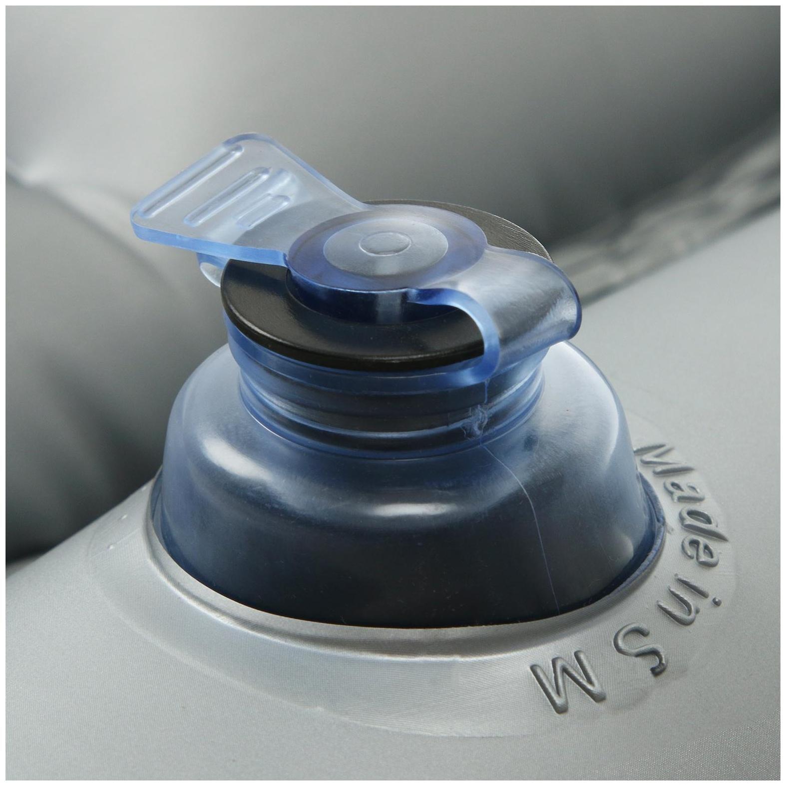 Матрас надувной в автомобиль 130 х 75 х 38 см, цвет серый