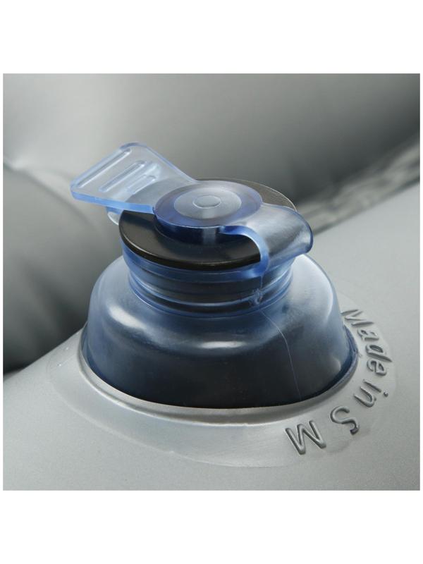 Матрас надувной в автомобиль 130 х 75 х 38 см, цвет серый