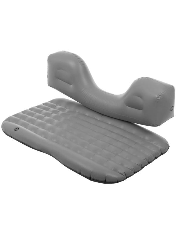 Матрас надувной в автомобиль 130 х 68 х 38 см, цвет серый