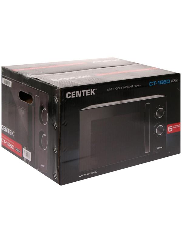 Микроволновая печь Centek CT-1560, 700 Вт, 20 л, 5 режимов, черная