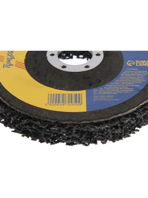 Круг фиберглассовый по металлу ТУНДРА, для шлифовки и полировки, 125 х 22 мм