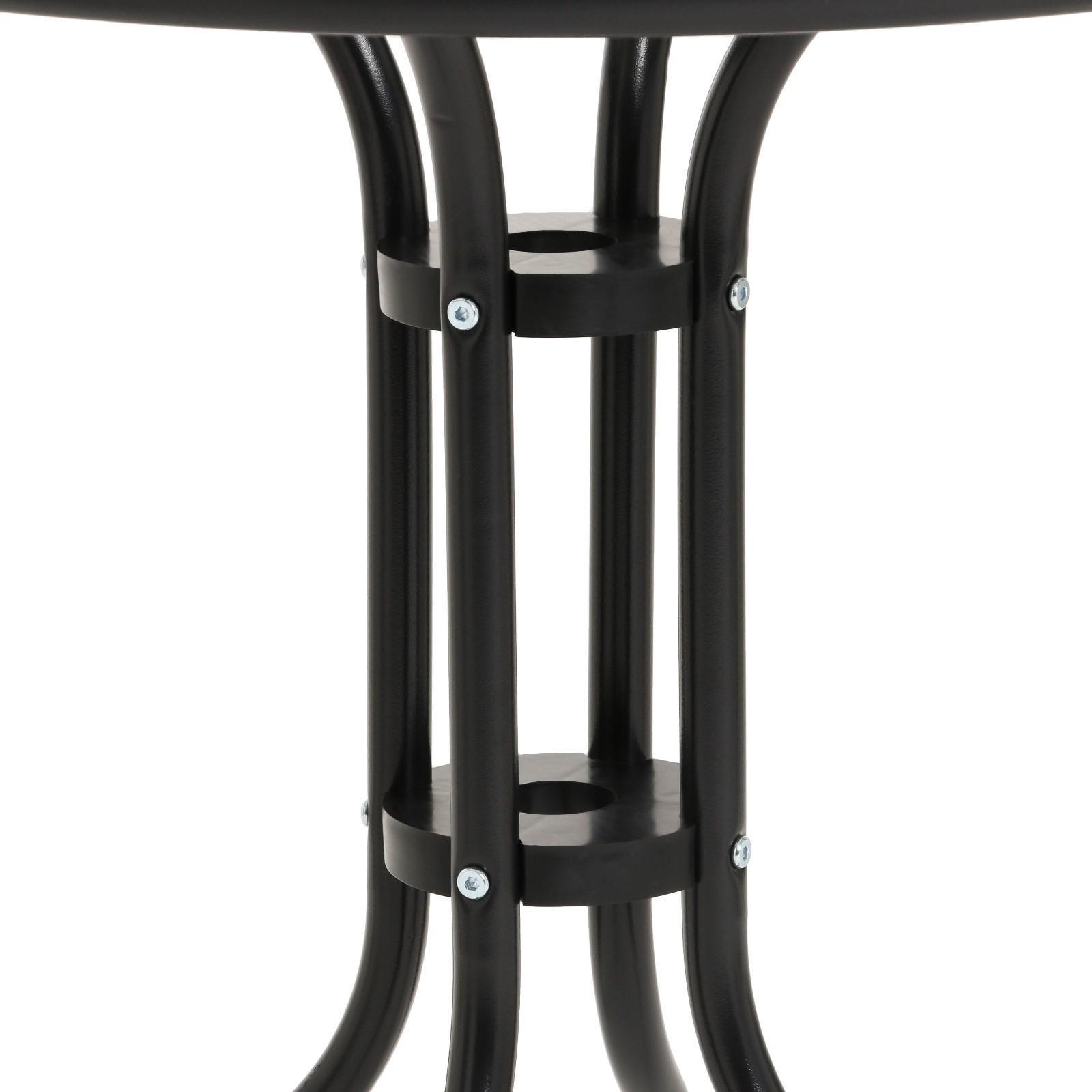 Набор садовой мебели (стол, 4 кресла), коричневый