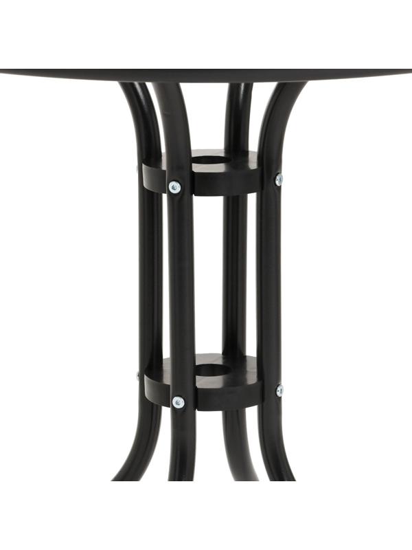 Набор садовой мебели (стол, 4 кресла), коричневый