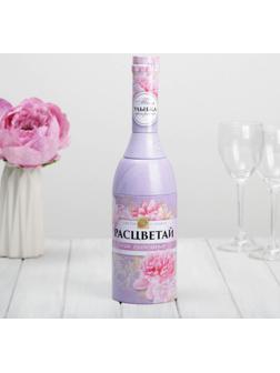 Коробка жестяная в форме бутылки шампанского «Расцветай»