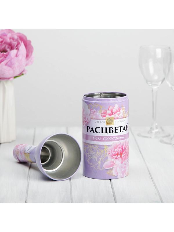 Коробка жестяная в форме бутылки шампанского «Расцветай»