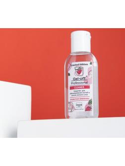 Средство для обезжиривания ногтей и снятия липкого слоя Gel-Off ароматная земляника, 60 мл