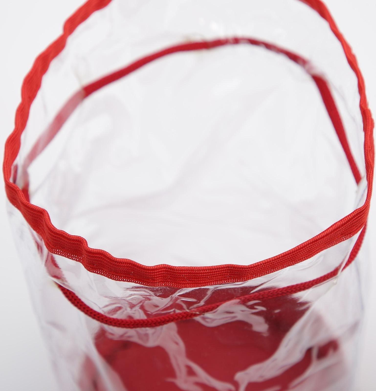 Косметичка на шнуре, цвет красный