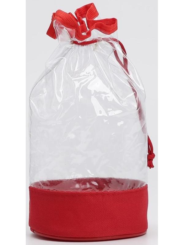 Косметичка на шнуре, цвет красный