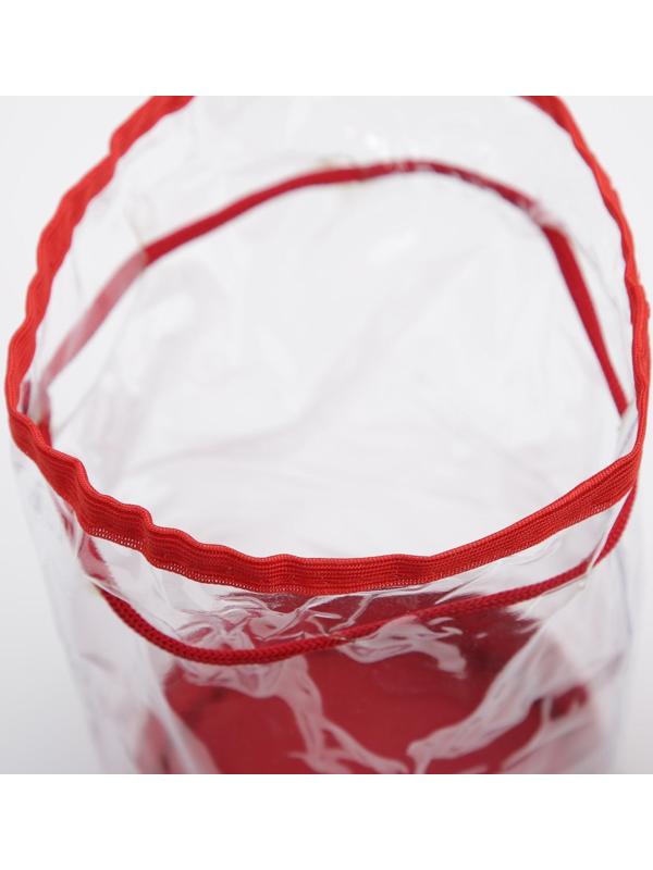 Косметичка на шнуре, цвет красный