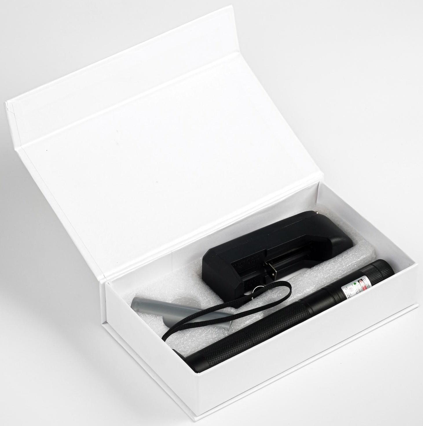 Лазерная указка аккумуляторная, 1200 мАч, 532 нм, луч 2 км, зеленый луч, 16.6 х 2.1 см