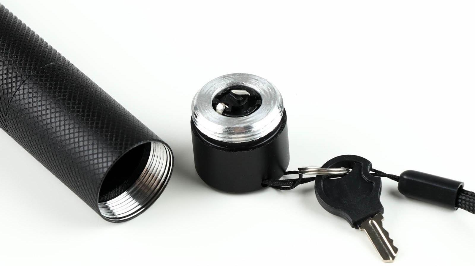 Лазерная указка аккумуляторная, 1200 мАч, 532 нм, луч 2 км, зеленый луч, 16.6 х 2.1 см