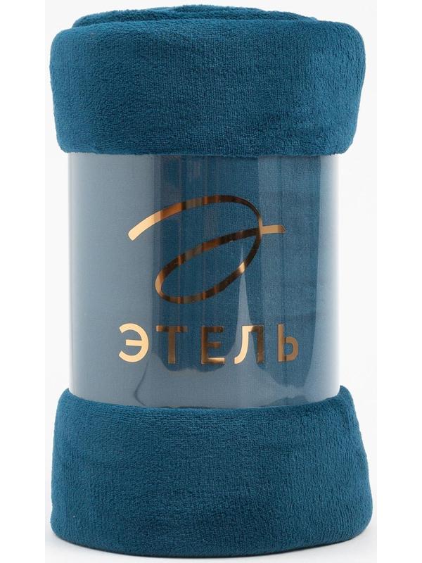 Плед Этель 180*200 см, цв. темно-синий, 100% п/э, корал-флис , 220 гр/м2