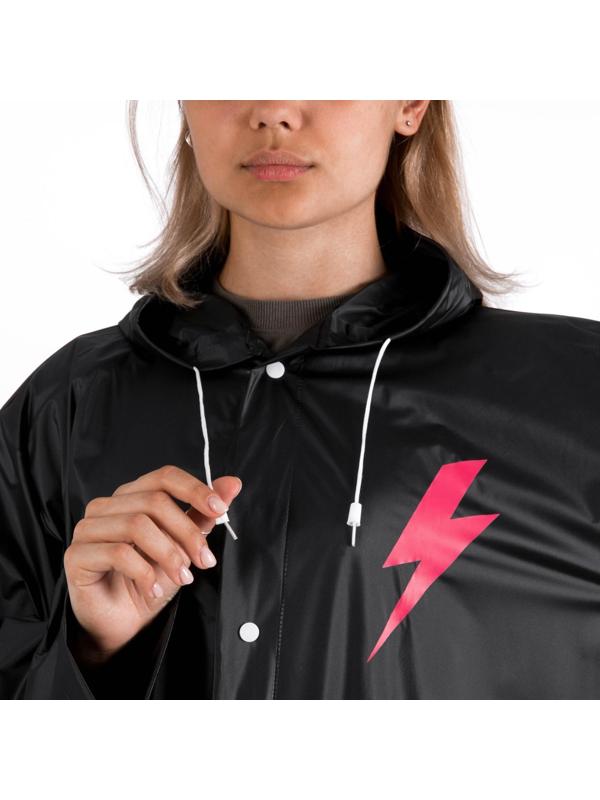 Дождевик-плащ Girl power, размер 42-48, 60 х 110 см, цвет чёрный