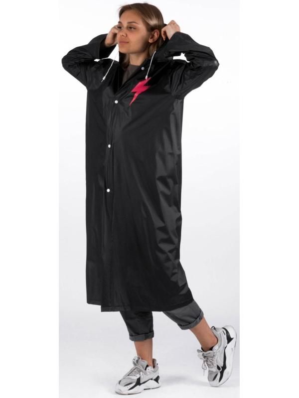 Дождевик-плащ Girl power, размер 42-48, 60 х 110 см, цвет чёрный